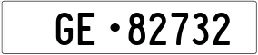 Trailer License Plate